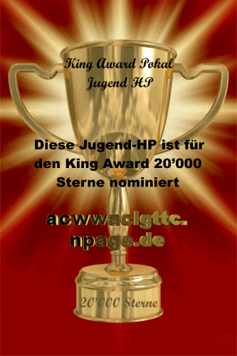 King Award Nominationsschild Jugend ACWWACLGTTC