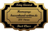 King Award Medaille First Class Bärenhund