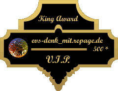 King Award Medaille VIP Evs denk mit