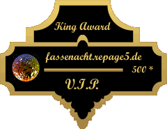 King Award Medaille VIP Fassenacht