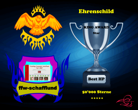 King Award Ehrenschild FFW Schafflund