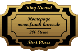 King Award Medaille First Class Frank Hüve