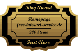 King Award Medaille First Class Free Internet Service