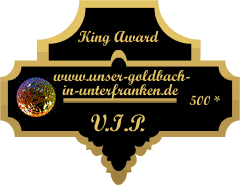 King Award Medaille VIP Goldbach-in-Unterfranken