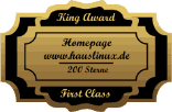 King Award Medaille First Class Hauslinux