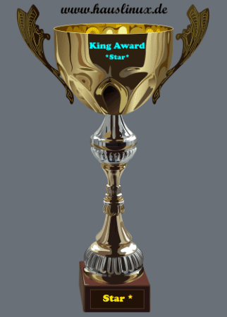King Award Pokal Hauslinux