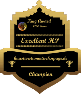 King Award Medaille Champion Haustierstammtisch