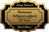 King Award Medaille First Class Hellraiser Radio