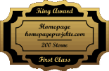 King Award Medaille First Class Homepageprojekte