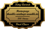 King Award Medaille First Class Ihanble-Wichapi-Wanbli