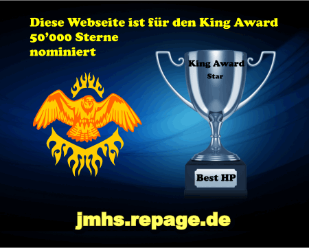 King Award Nominationsschild JMHS