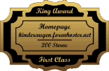 King Award Medaille First Class Kinderaugen 