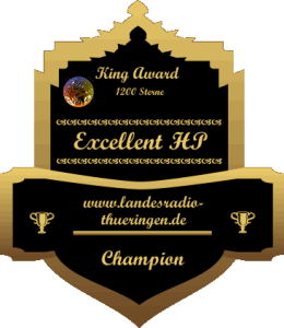 King Award Medaille Champion Landesradio Thüringen