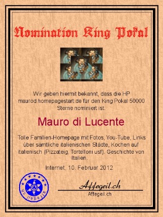 King Award Nominationsurkunde Maurod