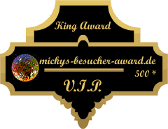 King Award Medaille VIP Mickys-Besucher-Award