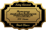 King Award Medaille First Class Mützchens Halloweencorner
