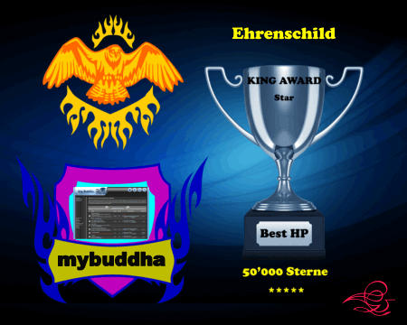 King Award Ehrenschild My Buddha