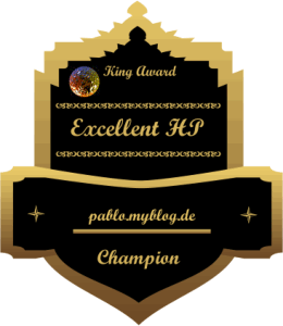 King Award Medaille Excellent HP Pablo-Myblog