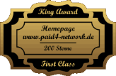 King Award Medaille First Class Paid4 Network