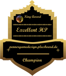 King Award Medaille Champion Pennergamedesign