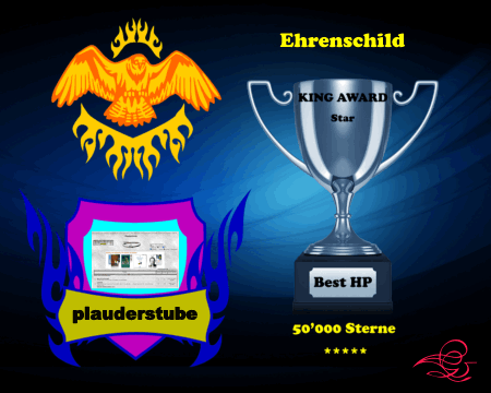 King Award Ehrenschild Plauderstube