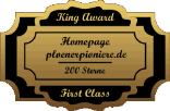 King Award Medaille Frist Class Plöner Pioniere