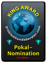 King Award Nominationsschild Problemhunde-Berater