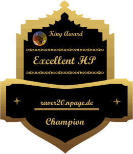 King Award Medaille Excellent HP Raver20