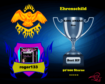 King Award Ehrenschild Roger133