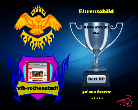 King Award Ehrenschild Vfb Rothenstadt