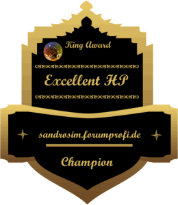 King Award Medaille Champion Sandrosim-Forumprofi