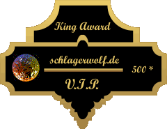 King Award Medaille VIP Schlagerwolf