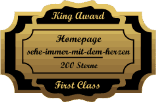 King Award Medaille First Class Sehe-immer-mit-dem-Herzen