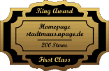 King Award Medaille First Class Stadtmaus