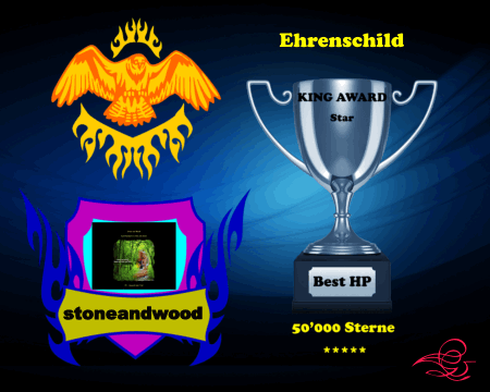 King Award Ehrenschild Stone and Wood