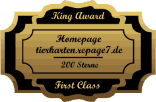 King Award Medaille First Class Tierkarten
