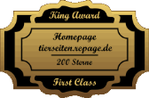 King Award Medaille First Class Tierseiten