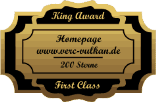 King Award Medaille First Class Verc-Vulkan