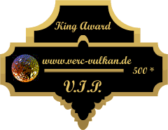 King Award Medaille VIP Verc-Vulkan