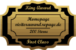 King Award Medaille First Class Visitoraward
