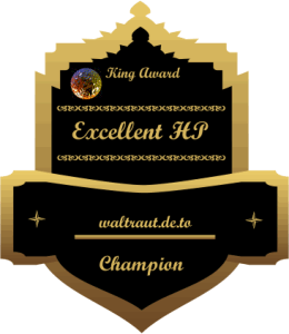 King Award Medaille Champion Waltraut