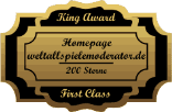 King Award Medaille First Class Weltallspielemoderator