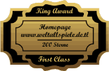 King Award Medaille First Class Weltallspiele