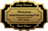 King Award Medaille First Class Wintertraum