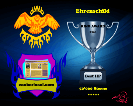 King Award Ehrenschild Zauberinsel