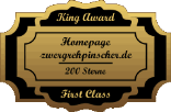 King Award Medaille First Class Zwergrehpinscher